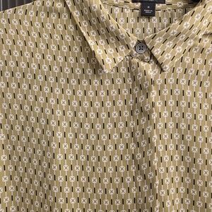 Ann Taylor Retro Green Button Down